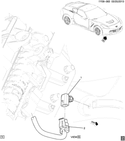 BODY MOUNTING-AIR CONDITIONING-AUDIO/ENTERTAINMENT Chevrolet Corvette 2014-2017 YY07-67 SENSOR/TEMPERATURE