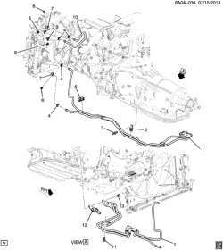 CAIXA TRANSFERÊNCIA Cadillac CTS Sedan 2014-2015 AF,AK69 AUTOMATIC TRANSMISSION OIL COOLER PIPES (LFX/3.6-3, AUTOMATIC MGG, EXTRA CAPACITY V03)