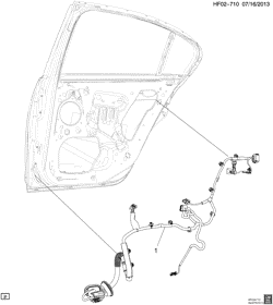 LÂMPADAS-ELÉTRICAS-IGNIÇÃO-GERADOR-MOTOR DE ARRANQUE Chevrolet Caprice Police Vehicle 2014-2017 E19 WIRING HARNESS/REAR DOOR