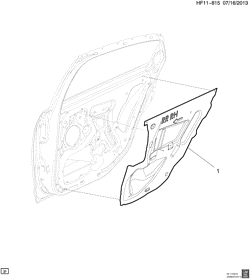 WINDSHIELD-WIPER-MIRRORS-INSTRUMENT PANEL-CONSOLE-DOORS Chevrolet Caprice Police Vehicle 2014-2017 EK19 DOOR HARDWARE/REAR-WATER DEFLECTOR