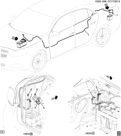 DÉMARREUR - ALTERNATEUR - ALLUMAGE - ÉLECTRIQUE - LAMPES Chevrolet Impala (New Model) 2015-2017 GX,GY,GZ CÂBLES DE BATTERIE/AUXILIAIRE (SYSTÈME DE COMMANDE DU MOTEUR KL9)