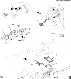 LÂMPADAS-ELÉTRICAS-IGNIÇÃO-GERADOR-MOTOR DE ARRANQUE Chevrolet Malibu Limited (Carryover Model) 2014-2016 GC,GD69 SENSOR SYSTEM/FORWARD COLLISION