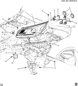 LÂMPADAS-ELÉTRICAS-IGNIÇÃO-GERADOR-MOTOR DE ARRANQUE Chevrolet Malibu Limited (Carryover Model) 2013-2016 GB LAMPS/FRONT