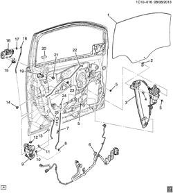 WINDSHIELD-WIPER-MIRRORS-INSTRUMENT PANEL-CONSOLE-DOORS Chevrolet Spark EV 2014-2016 CZ48 DOOR HARDWARE/FRONT PART 2