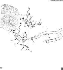 FUEL SYSTEM-EXHAUST-EMISSION SYSTEM Cadillac CTS Sedan 2014-2017 AL69 EXHAUST SYSTEM/FRONT (LF3/3.6-8)