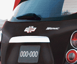 ACESSÓRIOS Chevrolet Sonic Hatchback (Canada and US) 2012-2015 JU,JV,JW48 ACCESSORY PKG/LIFT GATE CENTER APPLIQUE