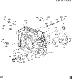 BRAKES Chevrolet Volt 2012-2015 R AUTOMATIC TRANSMISSION PART 2 4ET50 CASE ASSEMBLY(MKA)