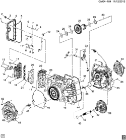AUTOMATIC TRANSMISSION Chevrolet Volt 2013-2015 R AUTOMATIC TRANSMISSION 4ET50 CASE & RELATED PARTS(MKA)
