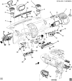 WINDSHIELD-WIPER-MIRRORS-INSTRUMENT PANEL-CONSOLE-DOORS Chevrolet Spark EV 2014-2016 CZ48 INSTRUMENT PANEL PART 2/ELECTRICAL & TRIM