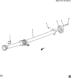 BRAKES-REAR AXLE-PROPELLER SHAFT-WHEELS Cadillac CTS Coupe 2011-2014 DM PROP SHAFT (ALL-WHEEL DRIVE MX7)