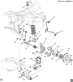 ПЕРЕДН. ПОДВЕКА, УПРАВЛ. Chevrolet Spark 2014-2015 CV48 SUSPENSION/FRONT