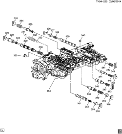 АВТОМАТИЧЕСКАЯ КОРОБКА ПЕРЕДАЧ Chevrolet Corvette 2015-2017 YY,YZ07-67 AUTOMATIC TRANSMISSION (M5U) 8L90 UPPER CONTROL VALVE BODY ASSEMBLY