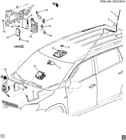 SUP. DE CARR. - AIR CLIM.- AUDIO/DIVERTISSEMENT Chevrolet Orlando 2013-2014 P75 SYSTÈME DE COMMUNICATION ONSTAR(UE1)