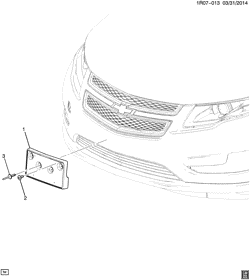 РАМЫ-ПРУЖИНЫ - АМОРТИЗАТОРЫ - БАМПЕРЫ Chevrolet Volt 2011-2015 RC LICENSE PLATE MOUNTING/FRONT