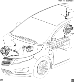 ТОРМОЗА Chevrolet Volt 2014-2015 R BRAKE ELECTRICAL SYSTEM