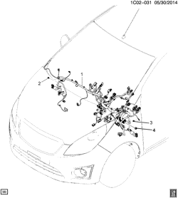 LÂMPADAS-ELÉTRICAS-IGNIÇÃO-GERADOR-MOTOR DE ARRANQUE Chevrolet Spark EV 2014-2016 CZ48 WIRING HARNESS/INSTRUMENT PANEL