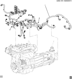 LÂMPADAS-ELÉTRICAS-IGNIÇÃO-GERADOR-MOTOR DE ARRANQUE Chevrolet Colorado 2015-2017 2M,2N,2P43-53 WIRING HARNESS/ENGINE (LCV/2.5A)