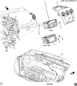 BODY MOUNTING-AIR CONDITIONING-AUDIO/ENTERTAINMENT Chevrolet Captiva Sport (Canada and US) 2015-2015 LF,LR26 RADIO MOUNTING