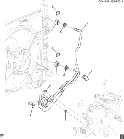 5-СКОРОСТНАЯ МЕХАНИЧЕСКАЯ КОРОБКА ПЕРЕДАЧ Chevrolet Spark 2014-2015 CV48 AUTOMATIC TRANSMISSION OIL COOLER PIPES (M4M)