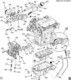 MOTOR 4 CILINDROS Chevrolet Sonic Sedan (NON CANADA AND US) 2013-2017 JR,JS,JT69 ENGINE ASM-1.6L L4 PART 4 OIL PUMP, PAN & RELATED PARTS (LDE/1.6C)