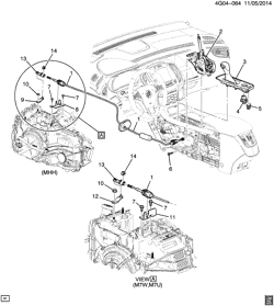 AUTOMATIC TRANSMISSION Buick LaCrosse/Allure 2014-2016 GB,GM,GT SHIFT CONTROL/AUTOMATIC TRANSMISSION