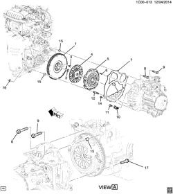 4-ЦИЛИНДРОВЫЙ ДВИГАТЕЛЬ Chevrolet Spark 2013-2015 CV48 ENGINE TO TRANSMISSION MOUNTING (LL0/1.2-9, MANUAL MX2)