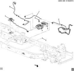 FUEL SYSTEM-EXHAUST-EMISSION SYSTEM Chevrolet Colorado 2015-2016 2M,2N,2P43-53 VAPOR CANISTER & RELATED PARTS (LFX/3.6-3, LCV/2.5A)