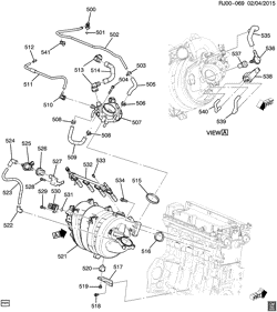 4-CYLINDER ENGINE Chevrolet Trax (Canada and Mexico) 2013-2017 JU,JV,JW76 ENGINE ASM-1.8L L4 PART 5 INTAKE MANIFOLD & FUEL RELATED PARTS (2H0/1.8E)