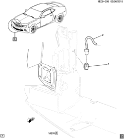 BODY MOUNTING-AIR CONDITIONING-AUDIO/ENTERTAINMENT Chevrolet Camaro Coupe 2012-2015 EE,EF,ES SENSOR/TEMPERATURE