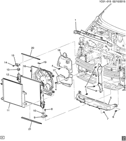 СИСТЕМА ОХЛАЖДЕНИЯ-РЕШЕТКА-МАСЛЯНАЯ СИСТЕМА Chevrolet Spark 2014-2015 CV48 RADIATOR MOUNTING & RELATED PARTS (AIR CONDITIONER C60)