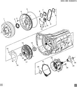 BRAKES Cadillac CTS V-Series 2016-2017 AJ69 AUTOMATIC TRANSMISSION (M5U) PART 1 (8L90) CASE & RELATED PARTS