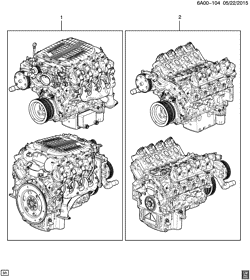 8-CYLINDER ENGINE Cadillac CTS V-Series 2016-2017 AJ69 ENGINE ASM & PARTIAL ENGINE (LT4/6.2-6)