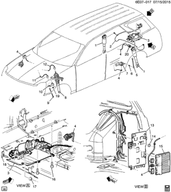 РАМЫ-ПРУЖИНЫ - АМОРТИЗАТОРЫ - БАМПЕРЫ Cadillac SRX 2004-2005 E SUSPENSION CONTROLS/ELECTRONIC & LEVEL CONTROL(FE3,F55)