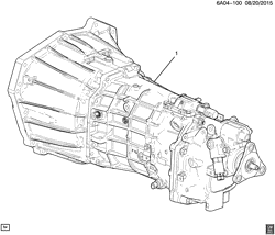 TRANSMISSÃO MANUAL 6 MARCHAS Cadillac ATS V-Series Coupe and Sedan 2016-2017 AE47-69 6-SPEED MANUAL TRANSMISSION (MG9) ASSEMBLY