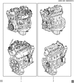 4-CYLINDER ENGINE Chevrolet Colorado 2016-2017 2M,2N,2P43-53 ENGINE ASM & PARTIAL ENGINE (LWN/2.8-1)