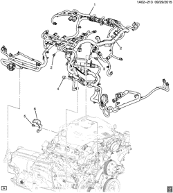 LÂMPADAS-ELÉTRICAS-IGNIÇÃO-GERADOR-MOTOR DE ARRANQUE Chevrolet Camaro 2016-2017 AG,AH WIRING HARNESS/ENGINE (LGX/3.6S)