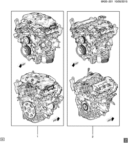 MOTOR DE ACCIONAMIENTO Cadillac CT6 2016-2017 KJ,KL,KM69 ENGINE ASM & PARTIAL ENGINE (LGW/3.0-6)