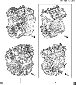 MOTEUR 4 CYLINDRES Chevrolet Malibu (New Model) 2016-2016 ZB,ZC,ZD,ZF69 ENGINE ASM & PARTIAL ENGINE (LFV/1.5T)