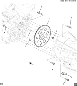 6-CYLINDER ENGINE Cadillac CT6 2016-2016 KH,KJ69 ENGINE TO TRANSMISSION MOUNTING (LTG/2.0X)