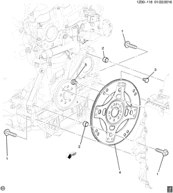 MOTOR DE ACIONAMENTO Chevrolet Malibu (New Model) 2016-2017 ZE69 ENGINE TO TRANSMISSION MOUNTING (LKN/1.8U, AUTOMATIC MKE)