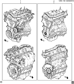 MOTOR 4 CILINDROS Chevrolet Malibu (New Model) 2016-2017 ZE69 ENGINE ASM & PARTIAL ENGINE (LKN/1.8U)
