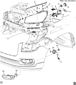 LÂMPADAS-ELÉTRICAS-IGNIÇÃO-GERADOR-MOTOR DE ARRANQUE Buick Enclave (AWD) 2013-2016 RV1 LAMPS/FRONT (G.M.C. Z88, H.I.D. HEADLAMP TVD)