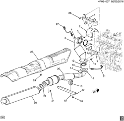 FUEL SYSTEM-EXHAUST-EMISSION SYSTEM Buick Verano 2013-2016 PH EXHAUST SYSTEM/FRONT (LHU/2.0V)