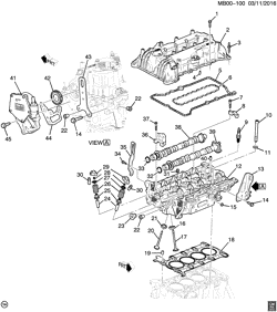 4-CYLINDER ENGINE Chevrolet Cruze (US and Canada) 2016-2017 BR,BS,BT69 ENGINE ASM-1.4L L4 PART 2 CYLINDER HEAD & RELATED PARTS (LE2/1.4M)