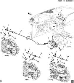 6-СКОРОСТНАЯ МЕХАНИЧЕСКАЯ КОРОБКА ПЕРЕДАЧ Chevrolet Impala (New Model) 2014-2014 GX,GY,GZ69 SHIFT CONTROL/AUTOMATIC TRANSMISSION