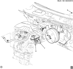BRAKES Chevrolet Captiva Sport 2013-2015 LR BRAKE BOOSTER & MASTER CYLINDER MOUNTING (LEA/2.4K)