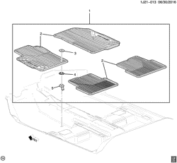 ДОПОЛНИТЕЛЬНОЕ ОБОРУДОВАНИЕ Chevrolet Sonic Hatchback (Canada and US) 2014-2014 JU,JV,JW48-69 MAT PKG/FRONT & REAR PREMIUM (ALL WEATHER)(2ND DES)