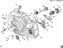 TRANSMISSÃO MANUAL 6 MARCHAS Chevrolet Cruze (US and Canada) 2017-2017 BT69 AUTOMATIC TRANSMISSION 9T50 TRANSMISSION CASE ASSEMBLY(M3D)