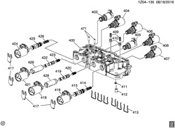 TRANSMISSÃO MANUAL 6 MARCHAS Chevrolet Cruze (US and Canada) 2017-2017 BT69 AUTOMATIC TRANSMISSION PART 1 9T50 CONTROL VALVE BODY ASSEMBLY(M3D)