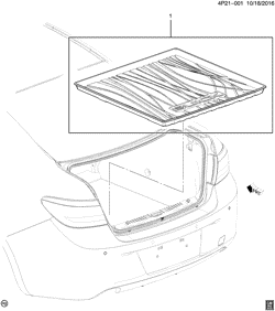 BODY MOLDINGS-SHEET METAL-REAR COMPARTMENT HARDWARE-ROOF HARDWARE Buick Verano 2012-2017 PG,PH69 COMPARTMENT/REAR STORAGE TRAY (DEALER INSTALLED, FLOOR STORAGE TRAY CAV)